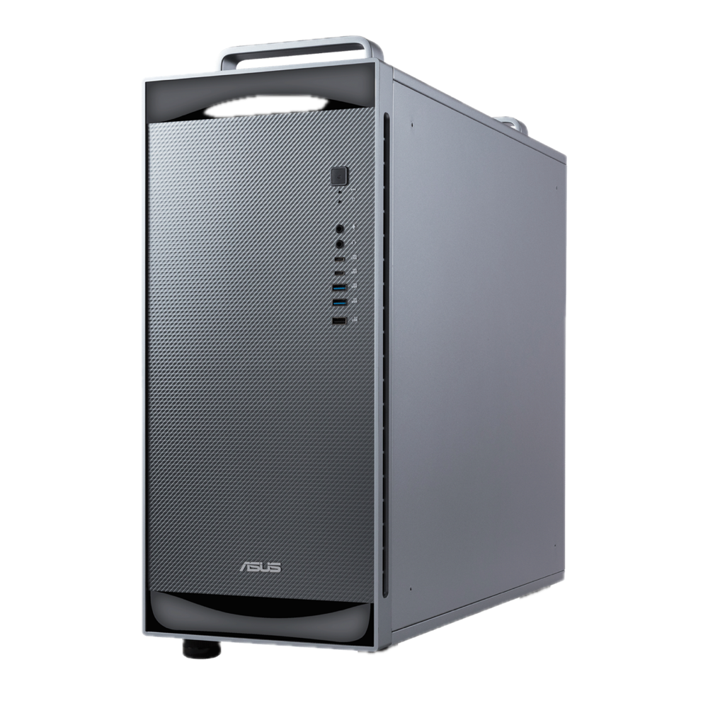ASUS ExpertCenter Pro ET900N G3 — GB300 DGX Station tower, front three-quarter view