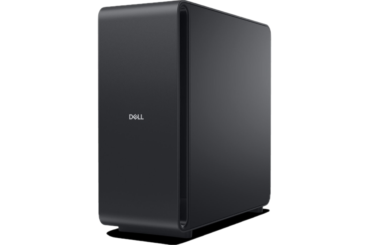 Dell Pro Max with GB300 — desktop AI supercomputer tower, front three-quarter view